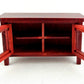 Melody Jane Dollhouse Modern Mahogany Cabinet TV Stand Miniature Living Room Furniture