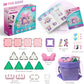Tytan Official Disney Junior Minnie Mouse Magnetic Character Tile Set - 21-Piece STEAM Building Toy with Reusable Stickers & Instruction Manual
