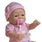 JC Toys - La Newborn Nursery | 7 Piece Doll Gift Set | 12" Life-Like Asian Doll with Accessories | Purple | Ages 2+ (18346)