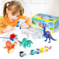 BAODLON Kids Arts Crafts Set Dinosaur Toy Painting Kit - 10 Dinosaur Figurines, Decorate Your Dinosaurs, Create a Dino World Painting Toys Gifts
