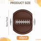 Football Party Supplies Kit,60Pcs 7Inch Football Paper Plates,Sport Themed Tableware Set Party Dessert Plates,for Football Gameday,Kids