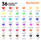 Shuttle Art Washable Dot Markers 36 Colors with Free Activity Book, Fun Art Supplies for Kids Toddlers and Preschoolers, Non Toxic Water-Based Paint