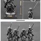 Alloy Samurai Model, Ancient Mini Warrior Model Toy, Japanese Style Table Games and Chess Decoration Military Manual, DIY Alloy Samurai Doll (Long