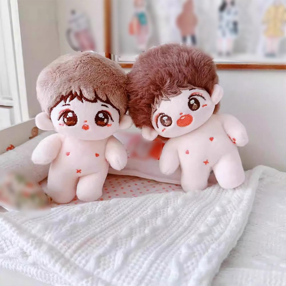 niannyyhouse 4 Inch Plush Doll Body, Humanoid Stuffed Toy with Glossy Finish, Skeleton Design, 10cm (5-with Skeleton)