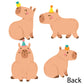 Big Dot of Happiness Capy Birthday - Decorations DIY Capybara Party Essentials - Set of 20