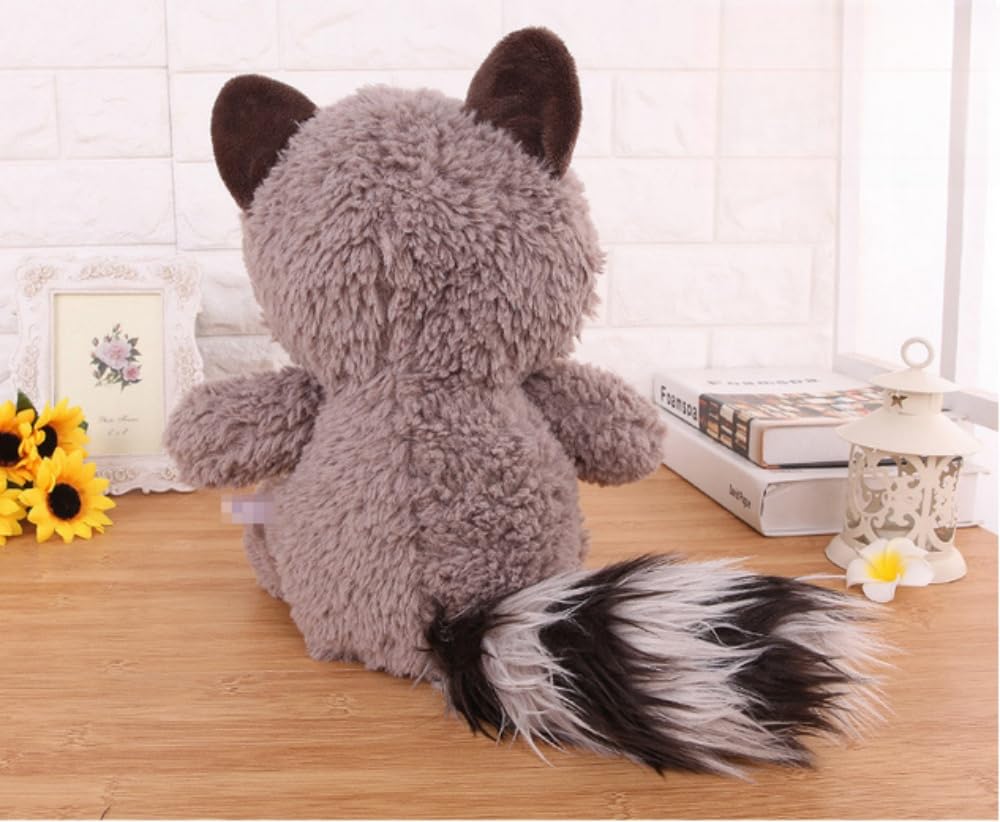 Xshelley 9.8inch Raccoon Stuffed Animal Plush Toy Raccoon Plushie Woodland Toy Soft Animal Doll,Cute Toy Gifts for Boys and Girls