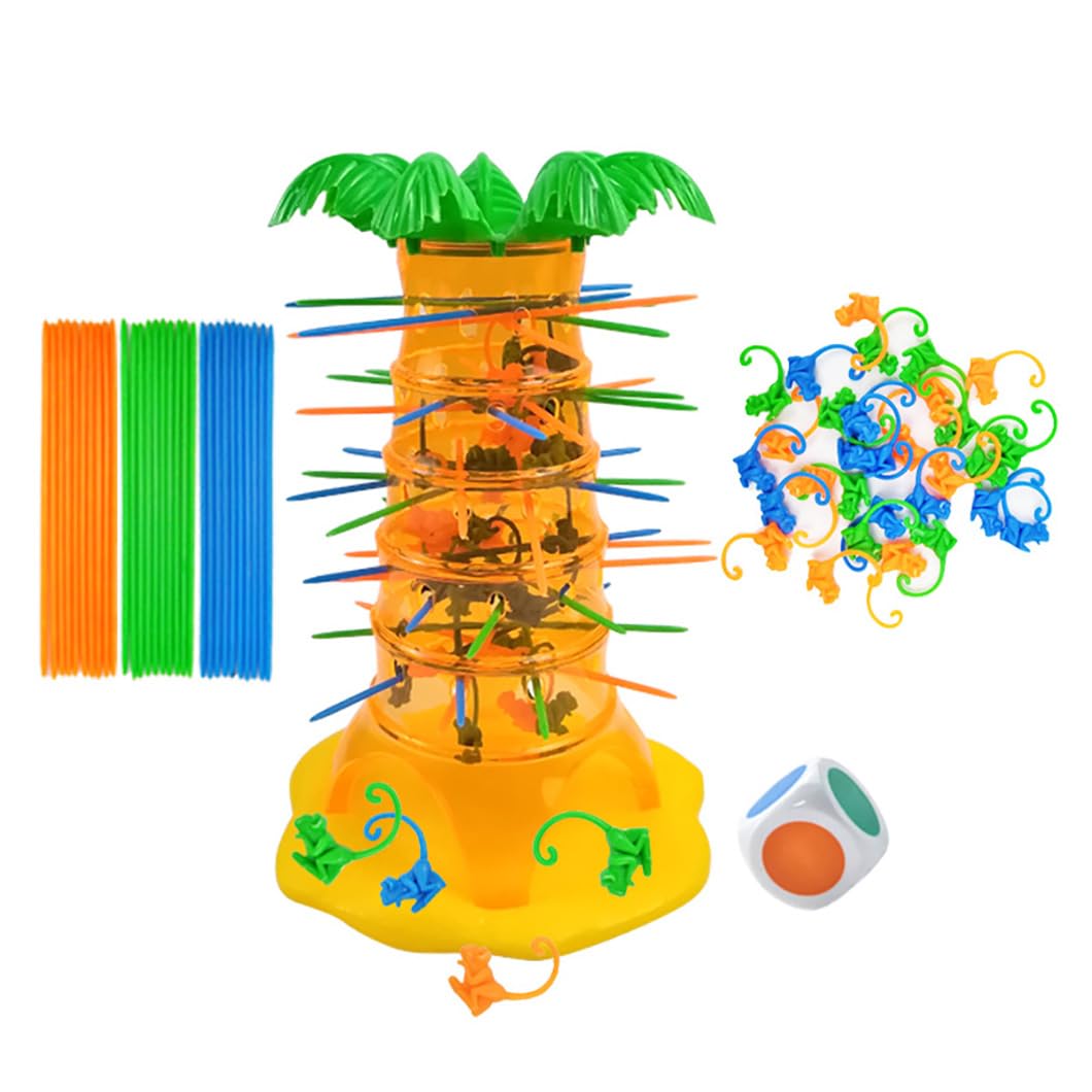 ZZPXMY Parent-Child Interactive Tabletop Game Monkey Climbing Tree Children's Educational Fun Tumbling Toys Falling Toys
