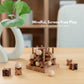 Wooden Tic Tac Toe (XOXO) Game - Handmade 2-Player Strategy Board Game - Travel Size, Rustic Tabletop Decor - Sustainable Wood Gift for Adults