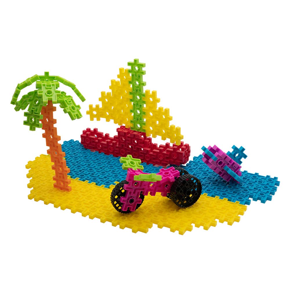 Incredibly Interconnectable Toys KADU DA Seaside Splash 226 Piece Set - STEM/STEAM Building + Construction Toy, for Open + Imaginative Play