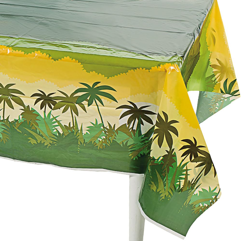 Fun Express Jungle Journey Tablecover - Party Supplies - VBS 2026 Vacation Bible School Supplies/Decor - 1 Piece