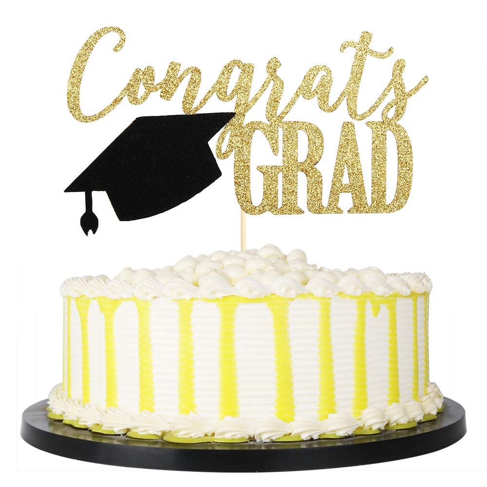 PALASASA Congrats Grad Cake Topper,2026 Graduate Party Decorations