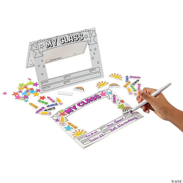 Fun Express Mini Picture Frames Classpack 30 Pieces - Small Frames for Crafts & DIY Valentines Day Craft Kit for Kids Classroom | Paper Picture Frames