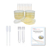 EZ BioResearch Bacteria Science Kit: Pre-poured LB Agar Plates and Cotton Swabs, E-Book for Science Fair Project with Award Winning Experiments