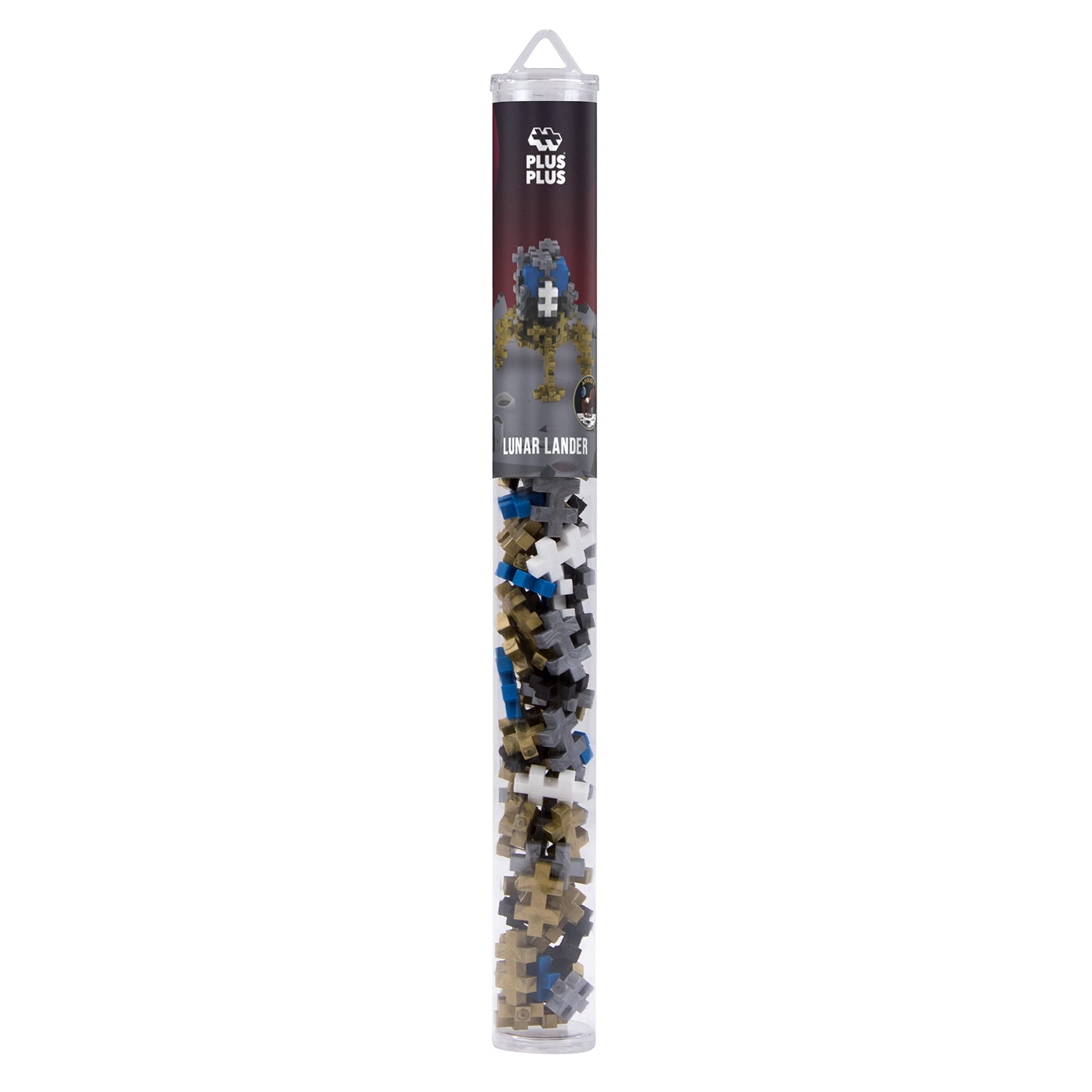 PLUS PLUS Lunar Lander - 3D Puzzle Figure Building Block Kit Tube, Mini Interlocking Pieces - Space Stem Science Toy for Kids