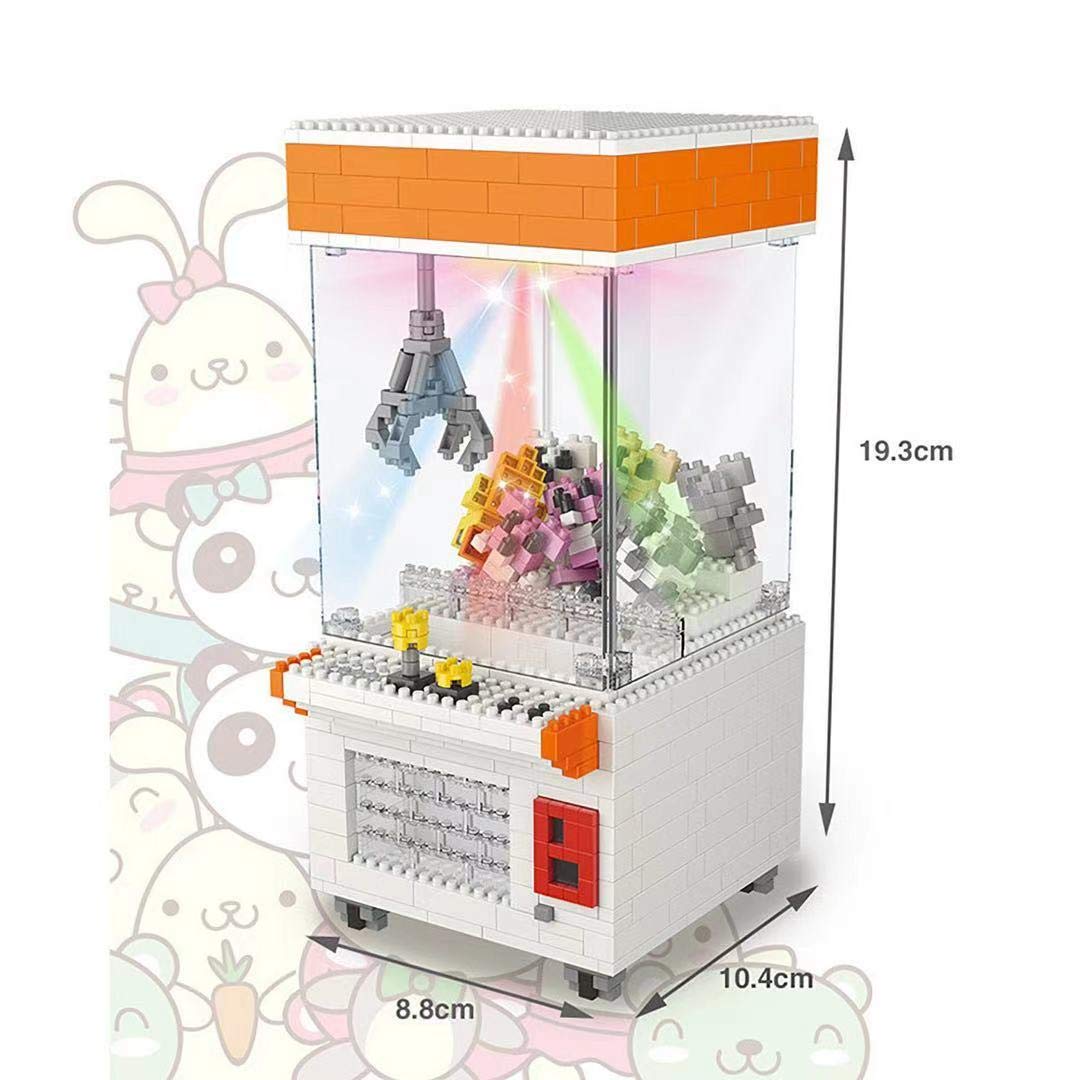 Claw Machinel Micro Blocks Display Sets for Teens or Adult,Mini Block for Intelligence Education(596PCS)