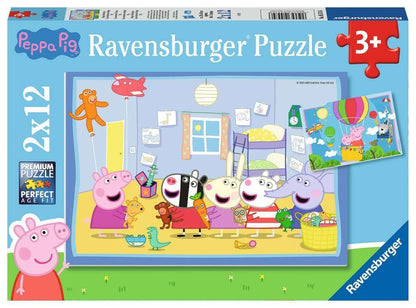 Ravensburger Puzzle 05574 Adventure 2 x 12 Pieces Peppa Pig Puzzle for Children from 3 Years