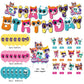 Super Cats Birthday Decorations, Super Cats Party Supplies Include Happy Birthday Banner, Cake Topper and Cupcake Toppers, Balloons for Kids Party
