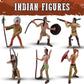 Liberty Imports 12 PCS Cowboy and Indian Figures, Mini Wild West and Native American Toy Figurines with Realistic Details, Western Cake Toppers, Party