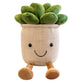 XIZHI 9.8" Succulents Plush Toy, Stuffed Potted Plants Plush Doll,Cute Soft Plants Throw Pillow,Suitable for Boys and Girls as Christmas and Birthday