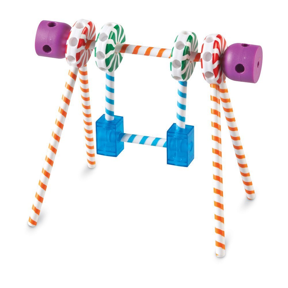 Learning Resources Candy Construction Building Set - Creative Building Toys for Kids, Toddler STEM Toys, Kids STEM Activities, Construction Sets