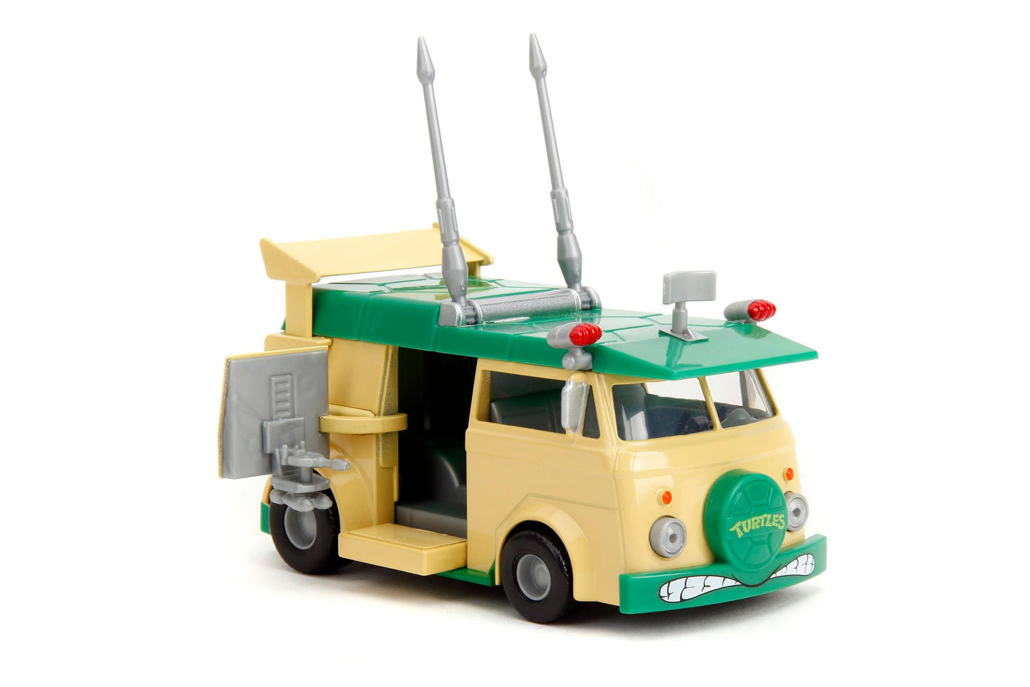 Jada Teenage Mutant Ninja Turtles Party Wagon - Hollywood Rides 1:32 Scale Die-Cast, Opening Doors, Detailed Interior - Collectible for Adults & Kids