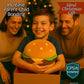 T play Burger Pillow Plush for Kids: Soft Stuffed Hamburger Throw - Skin-Friendly Cheeseburger Room Decor - Cute 3D Shaped Food Gifts 8-12 Yrs 18"