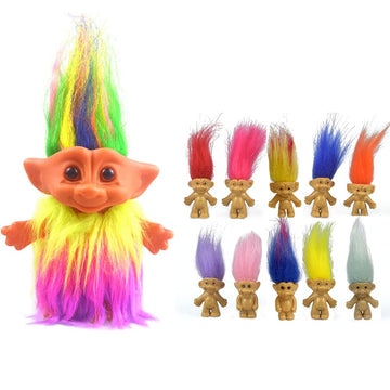 Yintlilocn 11pcs Vintage Troll Dolls Lucky Troll Dolls