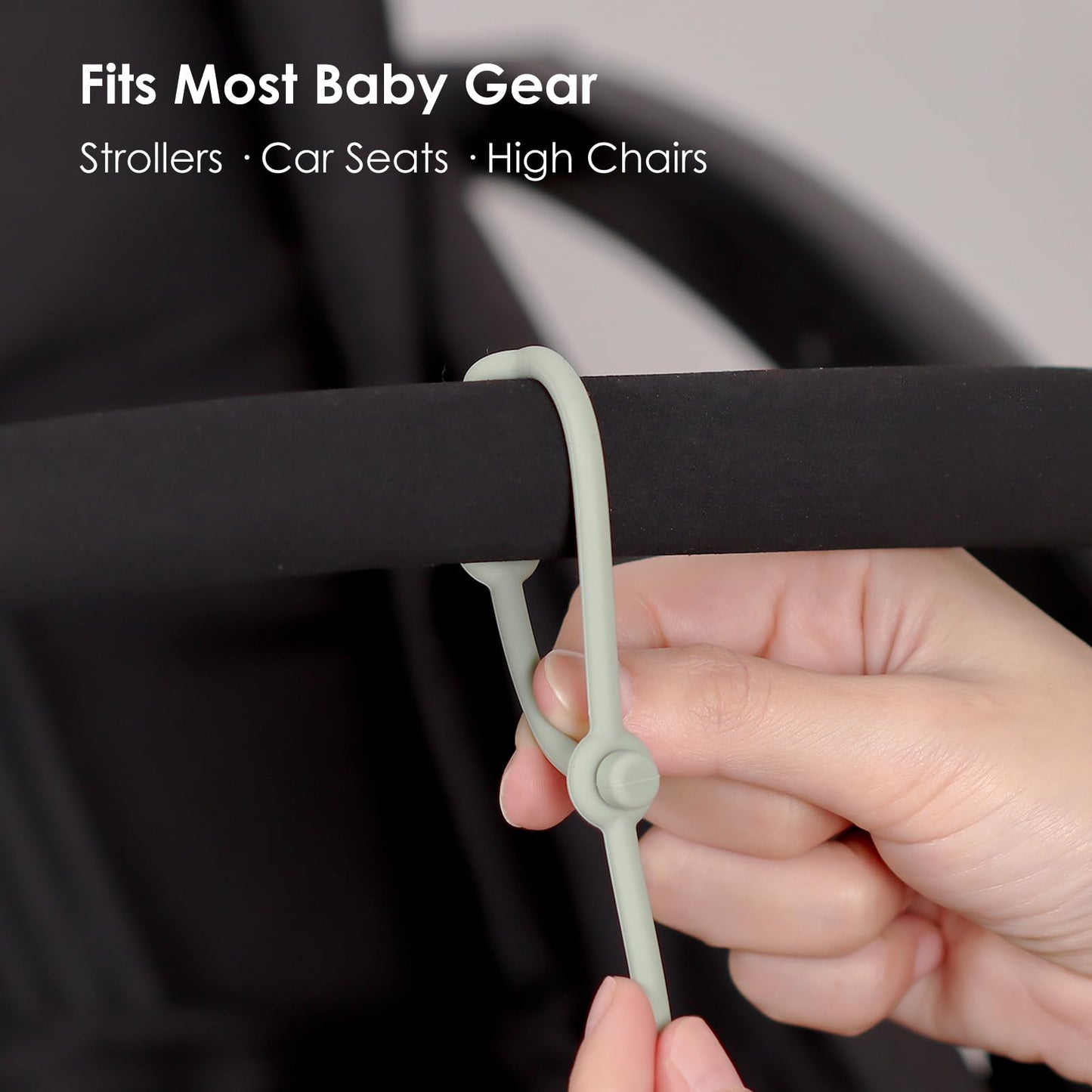 Andy Bear Toy Straps for Baby 6 Pack Keep Your Baby's Toys and Sippy Cups Secure with Toy Straps and Sippy Cup Strap Adjustable Silicone Toy Straps