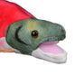 FRANKIEZHOU Simulation Sockeye Salmon Plush-Red 15",Soft Fish Stuffed Animal,Cuddly Toys,Children's Day Gifts for Kids,Girls Stuff