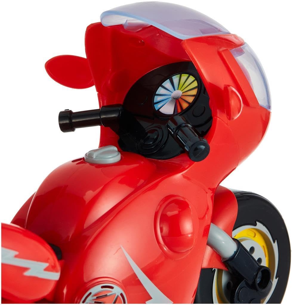 Ricky Zoom Toy Motorcycle with Light and Sounds, Red for Boys,girl