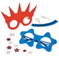 Fun Express Patriotic Foam Glasses Craft Kit - 12 Pack DIY Sunglasses Decorating Kit for Kids | 4th of July Party Favors & USA Party Supplies | Red