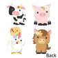 Big Dot of Happiness Girl Farm Animals - Decorations DIY Pink Barnyard Baby Shower or Birthday Party Essentials - Set of 20