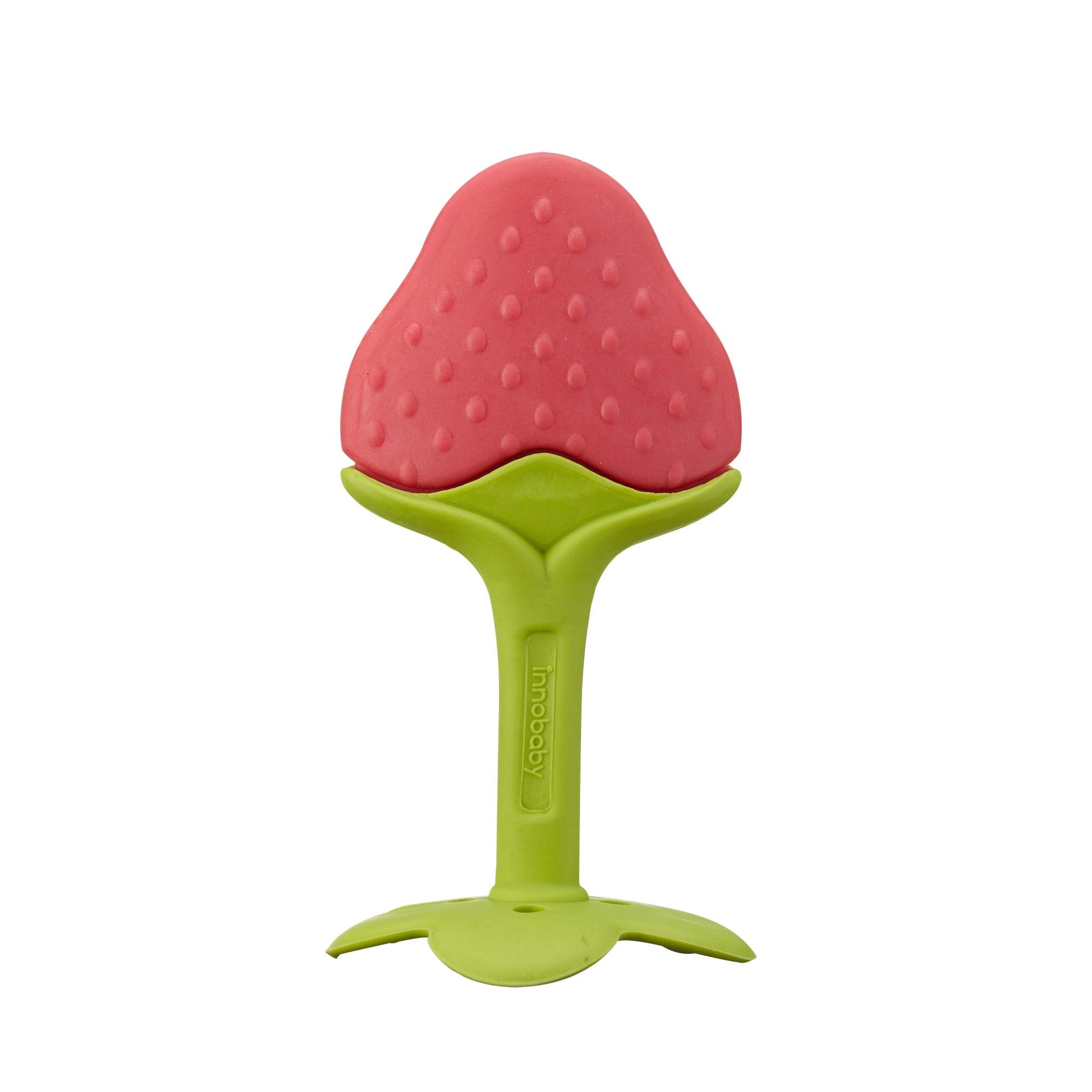 Innobaby Original Teethin Smart EZ Grip Fruit Teether and Sensory Toy for Babies and Toddlers in Berry. BPA Free Teether