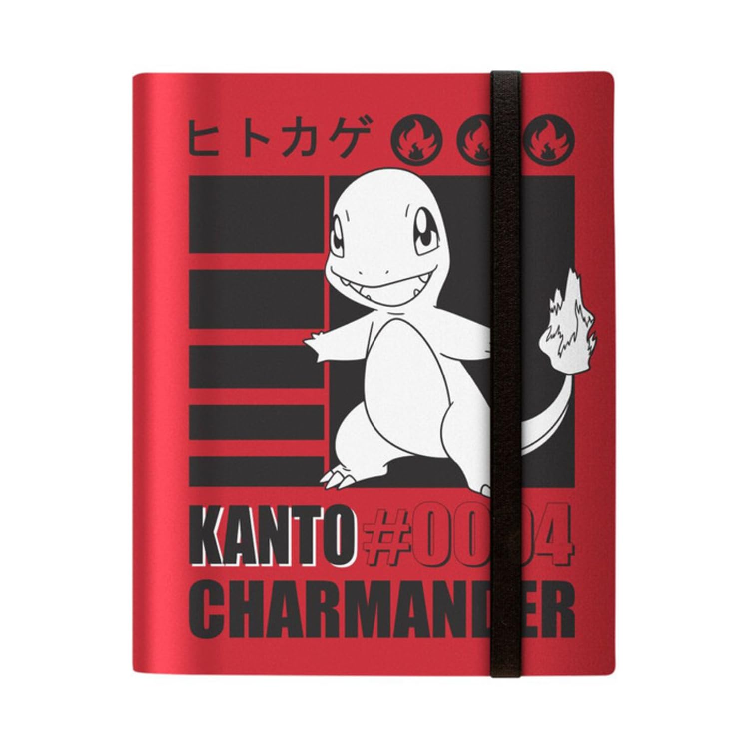 Ultra PRO - Charmander 9-Pocket PRO-Binder for Pokémon | Pokémon card binder Charmander PRO-Binder 9-Pocket trading card album elastic strap portfolio