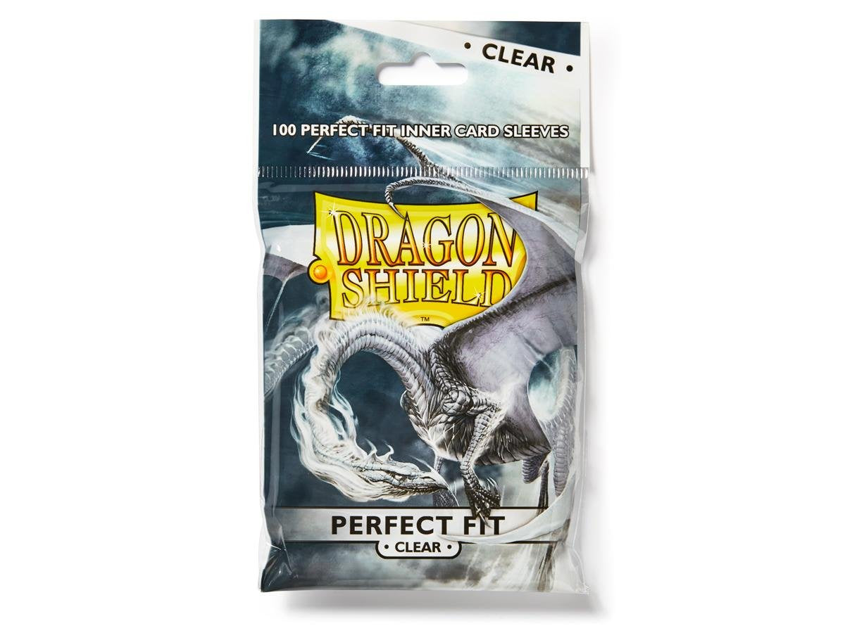 Dragon Shield Perfect Fit Inner Card Sleeves Standard Size (100 CT) - PVC-Free Polypropylene Double-Sleeve Protection Compatible with Pokemon, One