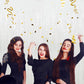 3Pcs White Metallic Tinsel Foil Fringe Curtains, 3.28ft x 6.56ft White Photo Booth Backdrop Streamer Curtain,Photo Booth Props, Bachelorette Party