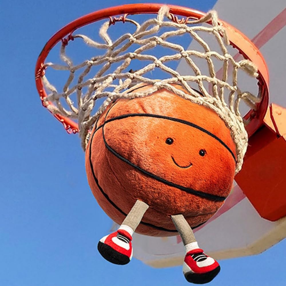 Xshelley12 inch Footbal/Basketball Plush Toys Pillow,Stuffed Sports Balls Plush Toys,Creative Basketball/Football Plush Doll,Spherical Soft