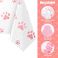 Pink Puppy Party Supplies - Includes 20 Paper Plates, 20 Napkins, 1 Tablecloth - Puppy Theme Birthday Decoration