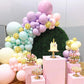 105pcs Pastel Balloons Arch Garland Kit 5" 10" 12" 18 inch Macaron Color Pastel Balloon Different Sizes and Gold Confetti Balloon Set for Easter
