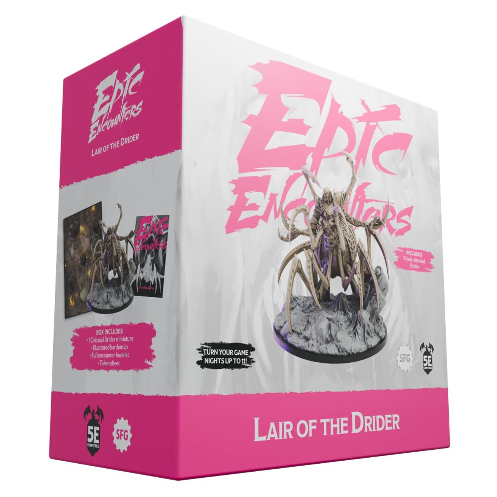 Steamforged Games Epic Encounters: Palace of the Drow Queen and Lair of the Drider Bundle (2 Items)