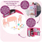 Badger Basket Portable Doll Kitchen Set for 12 Inch Dolls - Includes Oven, Fridge, Table, Chairs & Accessories
