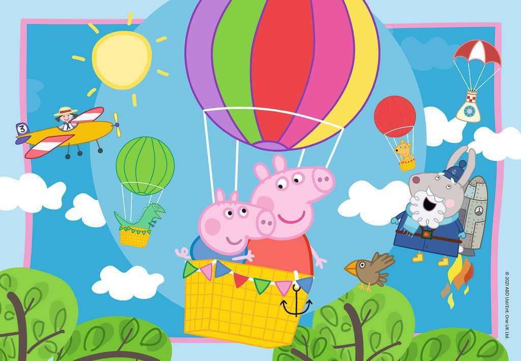 Ravensburger Puzzle 05574 Adventure 2 x 12 Pieces Peppa Pig Puzzle for Children from 3 Years