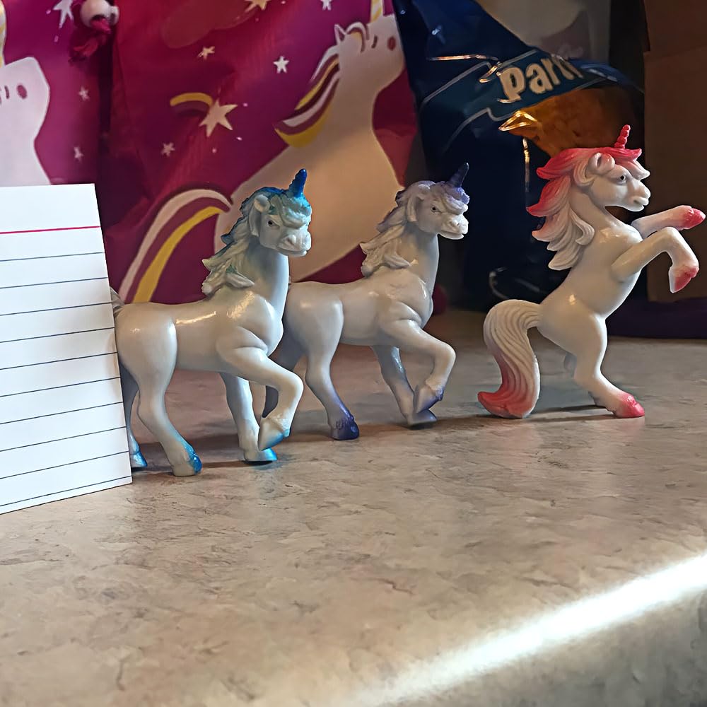 Vinyl Unicorn Figures - 12 Pieces