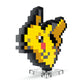 Mega Pokémon Pikachu Construction Set, Articulated Figure, Retro Pixelated Style, 15 cm, Wall or Table Decoration, 400 Pieces, Collectable, Children's