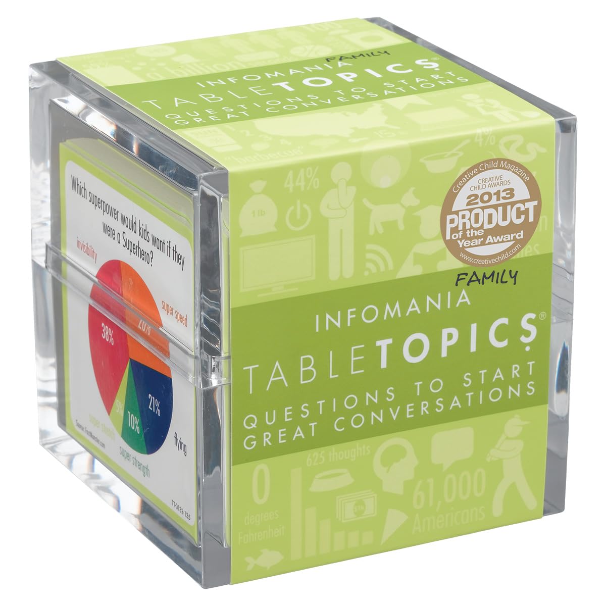 TABLETOPICS Family Infomania: Questions to Start Great Conversations