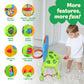 Move2Play, Dinosaur Basketball Hoop & Soccer Goal Activity Center | 30+ Sounds & Songs + 5 Lights | 1 2 3 Year Old for Boys and Girls | Toy & Gift