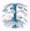 Unique 71180 Blue Elephant Boy Baby Shower Cascade Centerpiece Decoration, 1 Ct