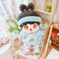 niannyyhouse 20cm Plush Doll Clothes Headband Hoodie Coat Pants Doll Dress Up (Light Blue)