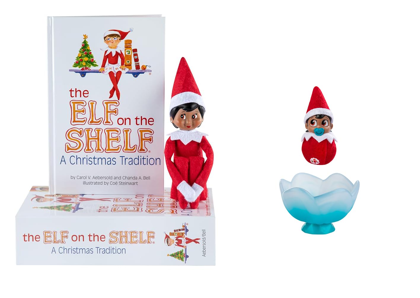 The Elf on the Shelf® Brown Eyed Girl & Matching Frost Pips™ Mini Bloom