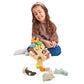 Tender Leaf Toys - Stacking Forest - Wooden Animal Balancing Game for Children and Toddlers - Manual Dexterity and Cognitive Development for Ages 18